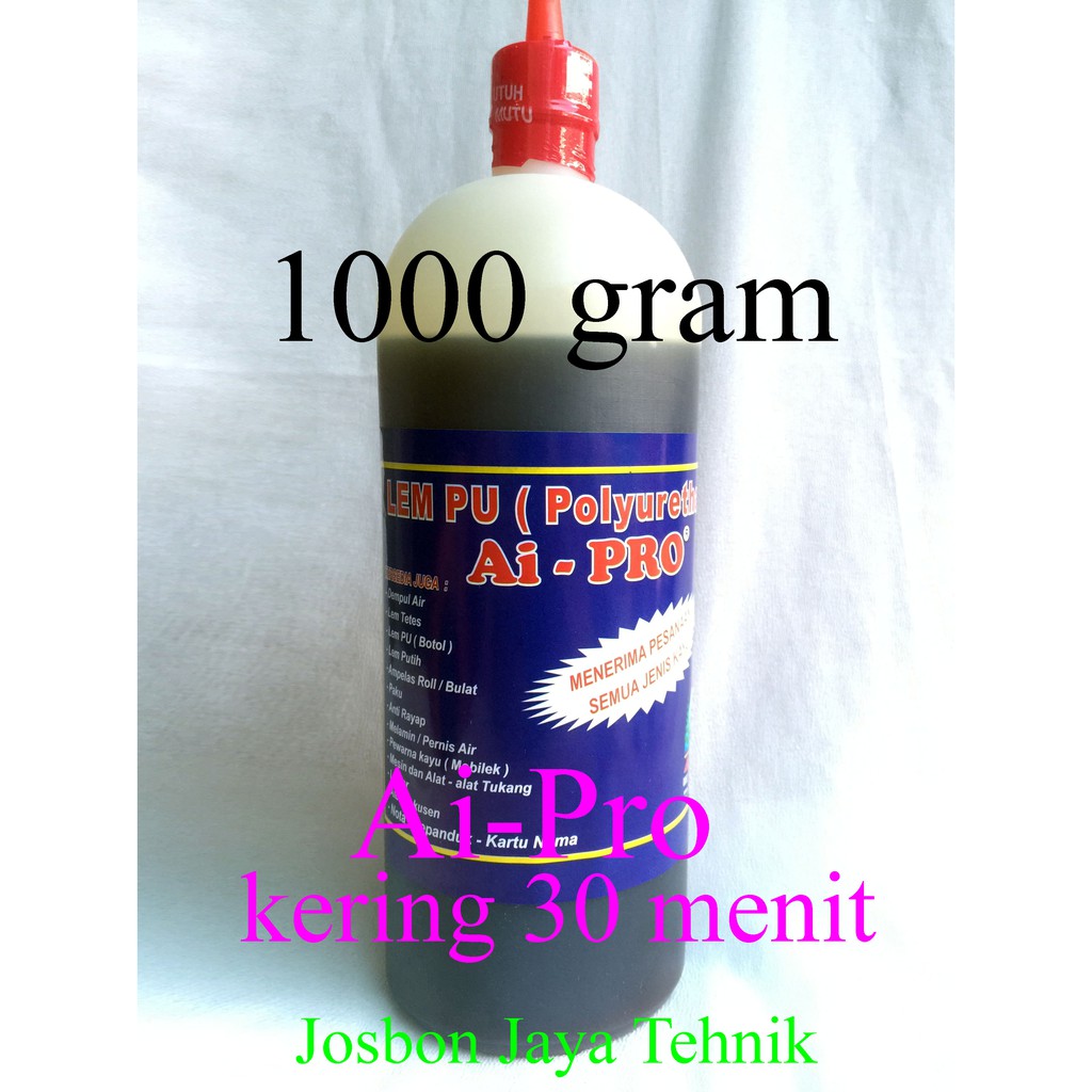 

Lem Pu Merk Ai-PRO atau Lem batol 30 menit kering 1000gr