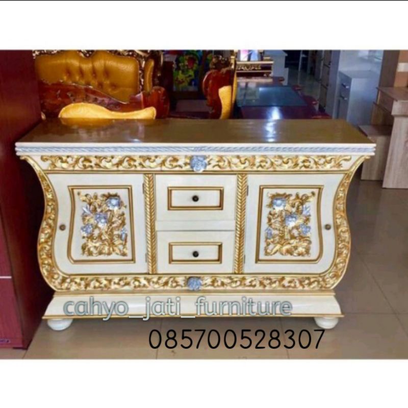 bufet tv biola jati 150 cm