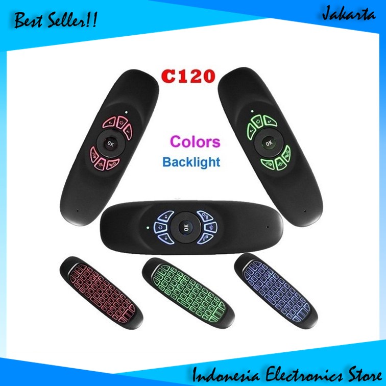 Air Mouse C120 Color  Air Mouse C120 Color Mini Keyboard Wireless Bergaransi IES