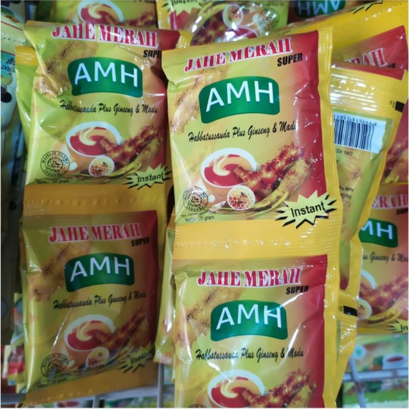 

jahe merah super amanah AMH instan minuman herbal sehat isi 12 sachet
