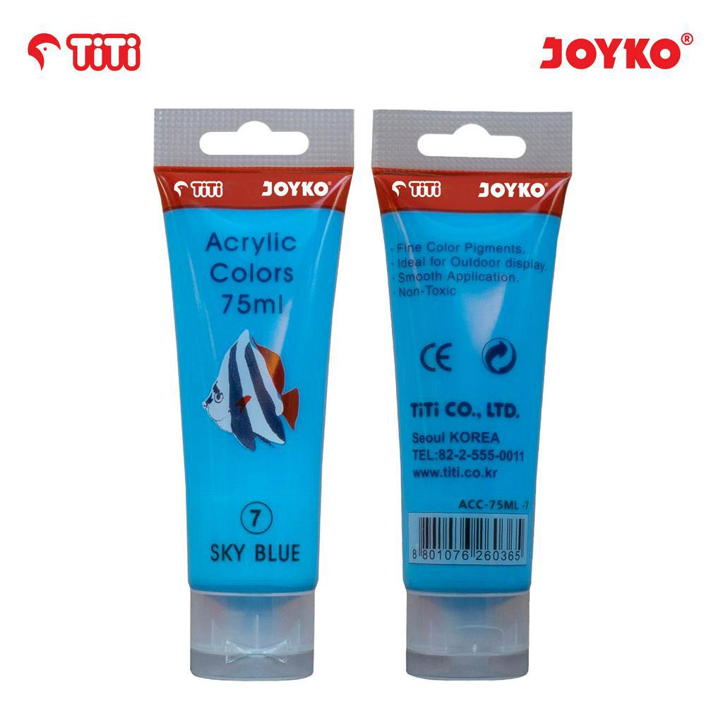 

Acrylic Color Cat Akrilik Joyko TiTi ACC-75ML-7 Sky Blue Color Warna