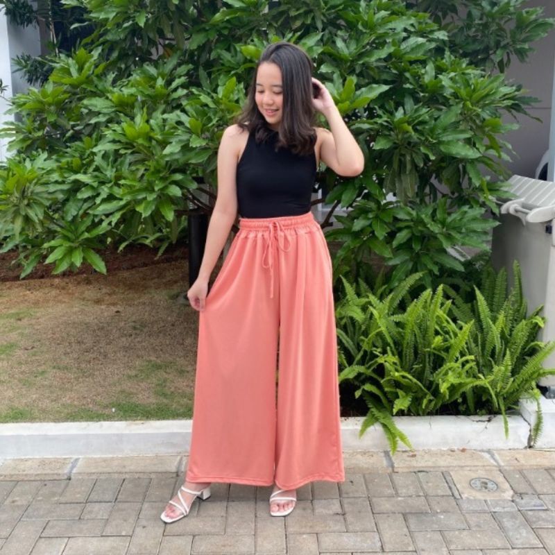 Celana Kulot Premium Wanita Bahan Katun Jersey Gaya Korean  Size Fit To XXL Warna Warni