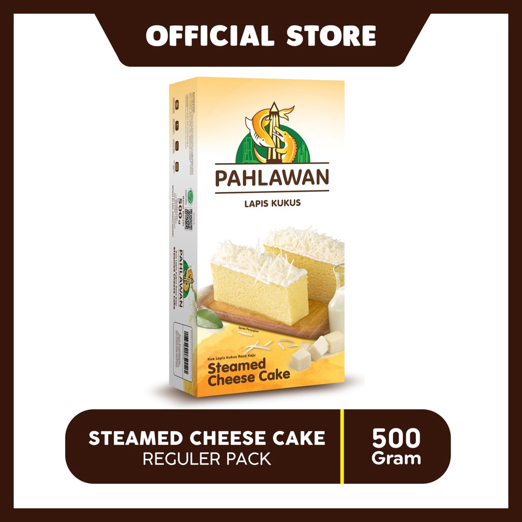 Lapis Kukus Pahlawan Steamed Cheese Cake Reguler Pack