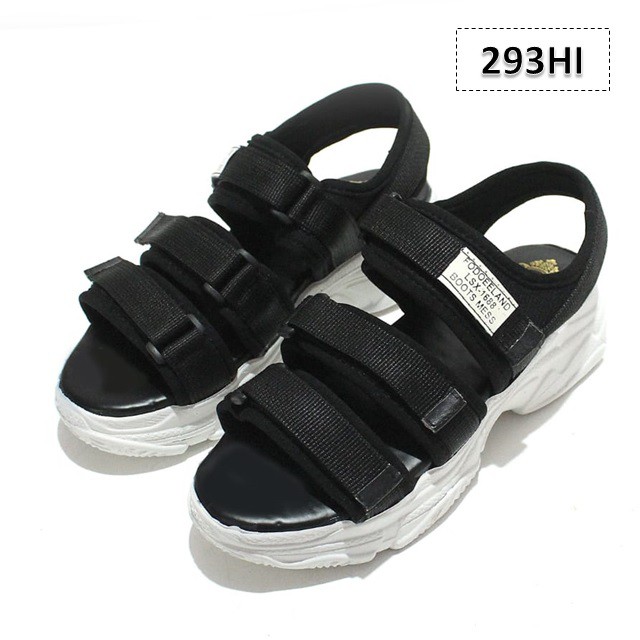 Sandal Tali Wanita Aime Korean Fashion Sol Tebal 4 Cm (KP92)-Hitam