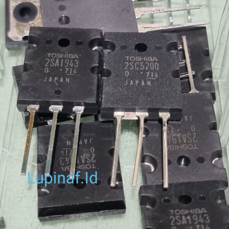 TRANSISTOR 2SA1943 2SC5200 1943 5200 SERI 7 TOSHIBA ORIGINAL 1SET