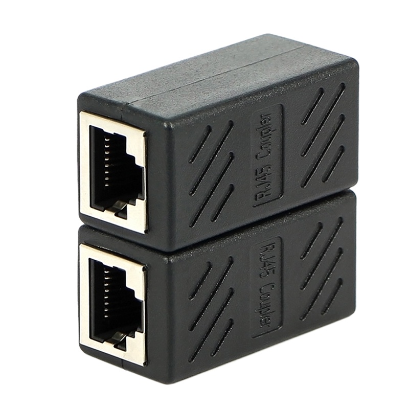 (LUCKID) Adapter Konektor LAN Ethernet RJ45 Female Ke Female CAT6