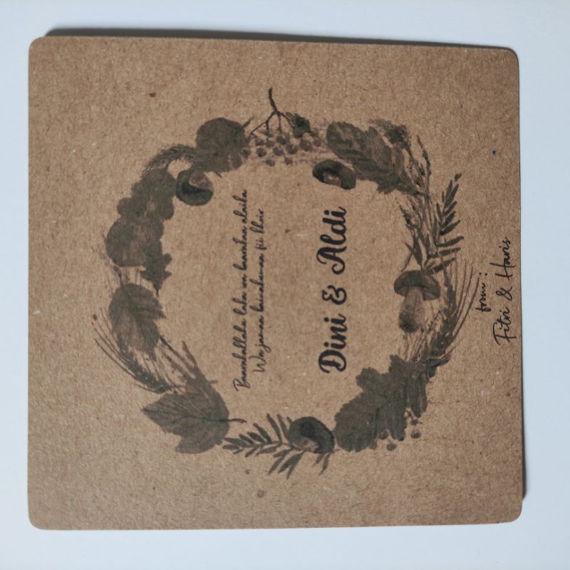 

CETAK - Blank Kraft Paper Card Set / Memo / Notes / Kartu Kosong