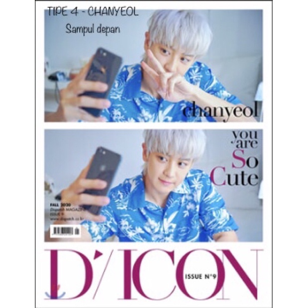 MAJALAH DICON SEHUN CHANYEOL 2020 - TIPE 4 (COVER CHANYEOL)