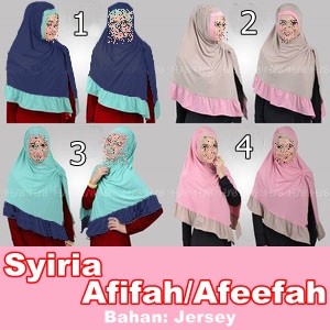 BAJU WANITA MURAH JILBAB AFEEFAH / AFIFAH JERSEY BAJU WANITA GROSIR TANAH ABANG