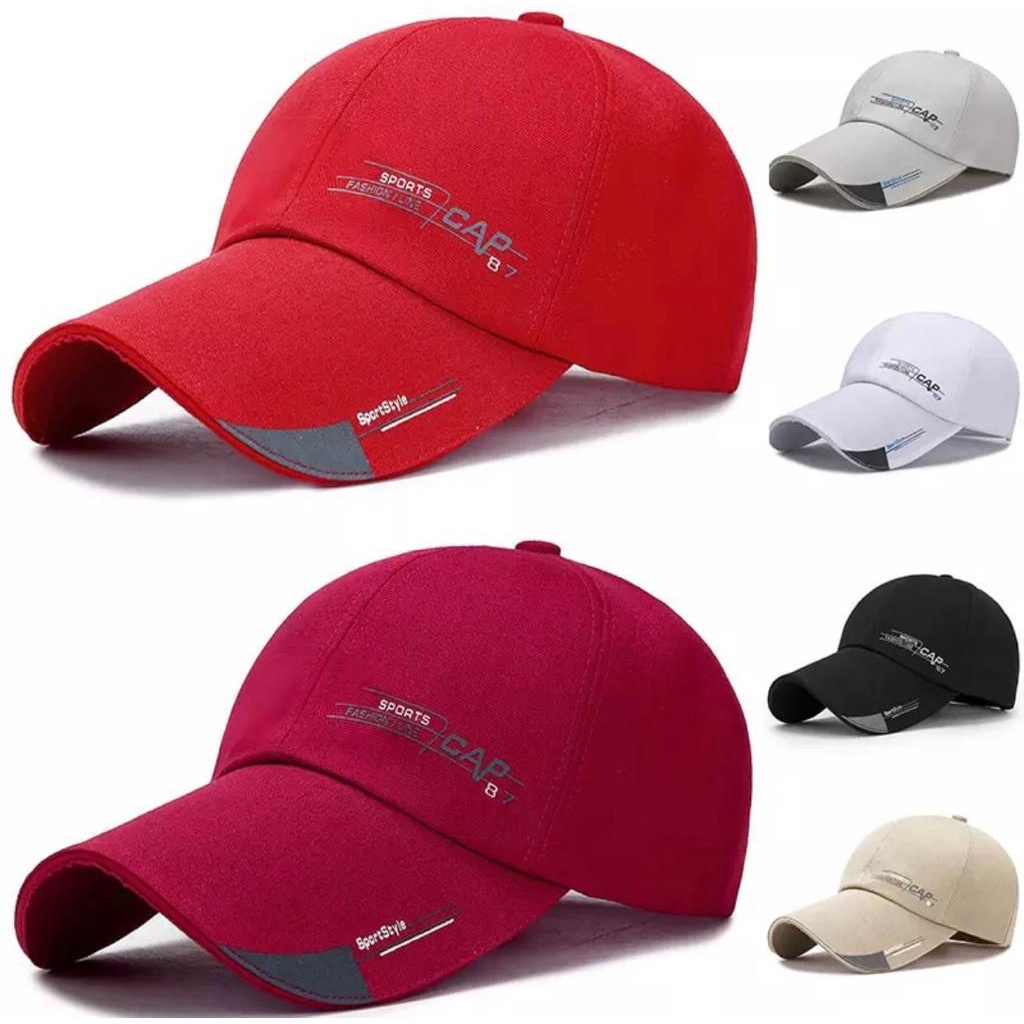 PRomo Diskon Trendy Korean Topi Sport Terbaru Cotton Baseball Cap Fashion Men's Sports Female Cap Couple's Hat Bisa COD