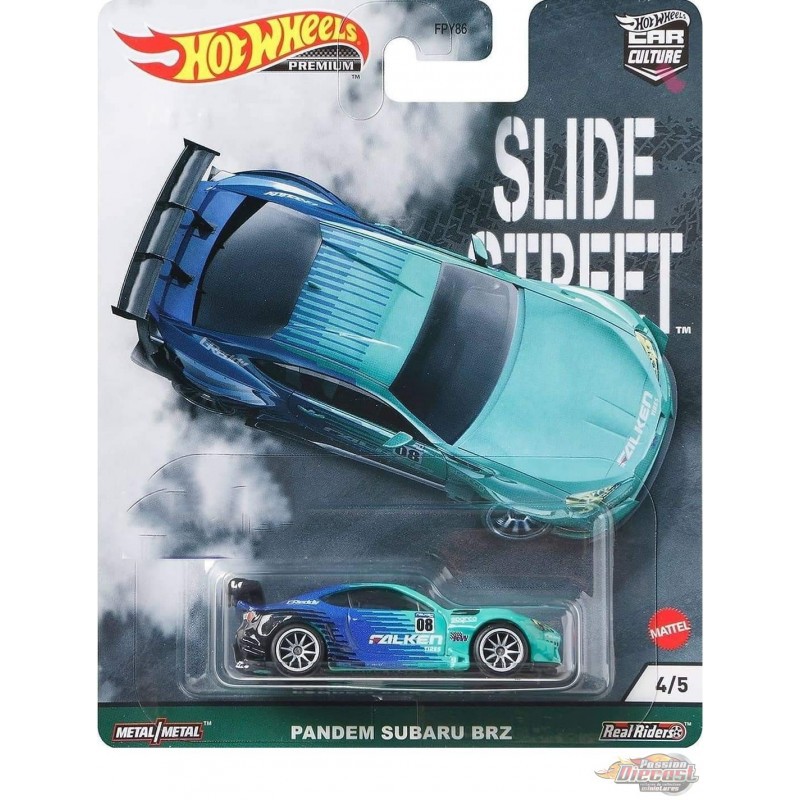 Diecast Hot Wheels SLIDE STREET PANDEM SUBARU BRZ Falken HW Hotwheels Mobil Mainan Anak Car Culture Premium Scale 64