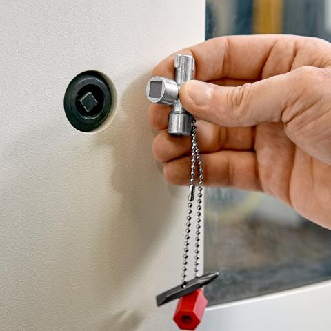 knipex 00 11 02 Kunci Panel Listrik Control Cabinet Key