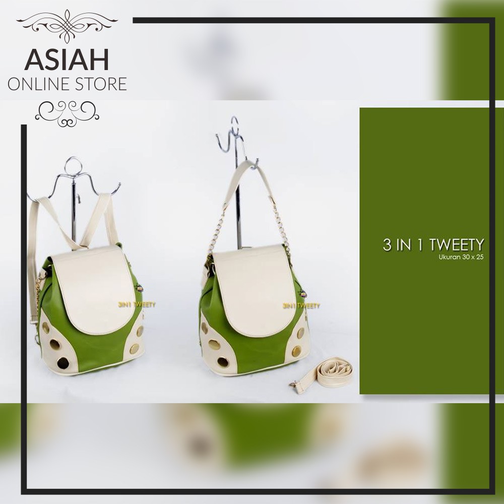 Ransel Cantik | Tas Selempang Wanita | Tas Jinjing | 3 in 1 TWEETY