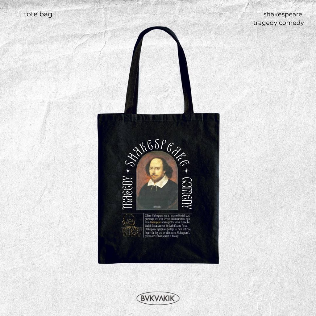 Tote Bag Shakespeare Tragedy Comedy