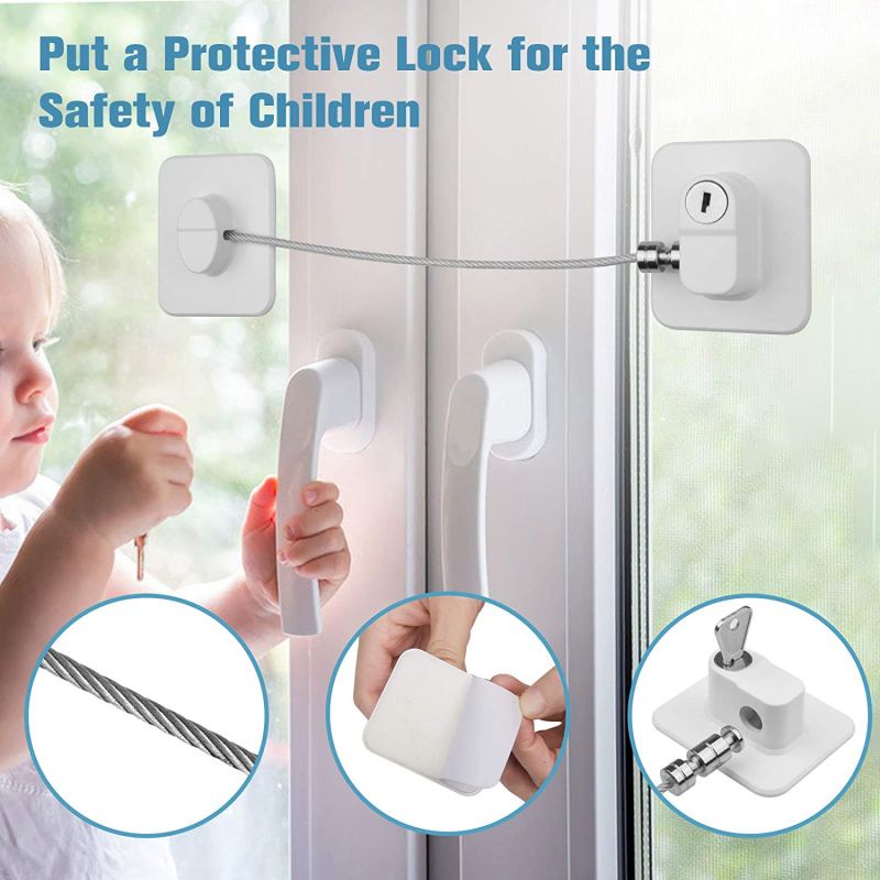 Kunci Kulkas Pengaman Anak Bayi/Kunci Pengaman Lemari/Child Window Safety Lock