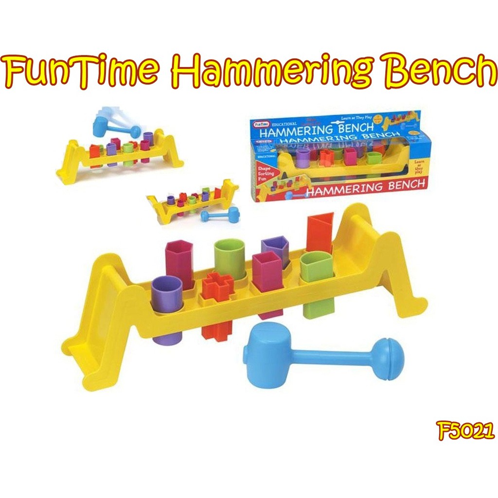 f5021 FunTime Hammering Bench MAinan Anak