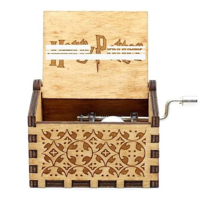 Kado Hadiah Souvenir Kotak Box Musik Kayu Hedwig Theme Song Harry Potter Shopee Indonesia