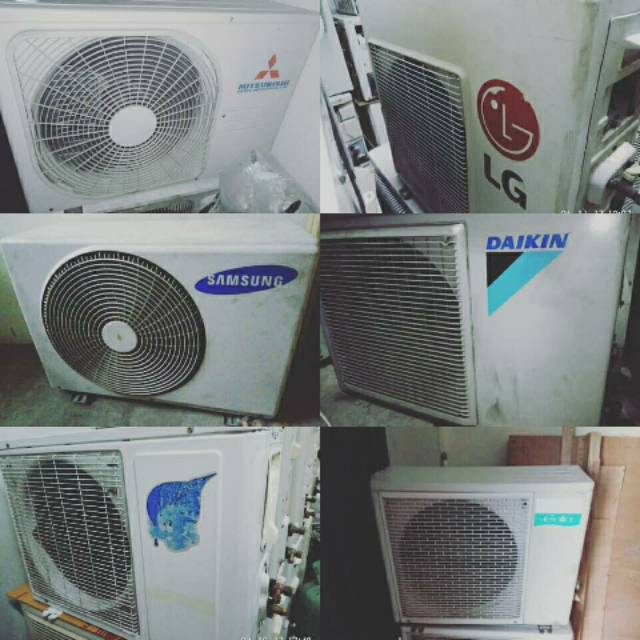 Ac outdoor 3/4pk second normal 100% ac outdoor 3/4pk bekas garansi ac luar 3/4pk bekas