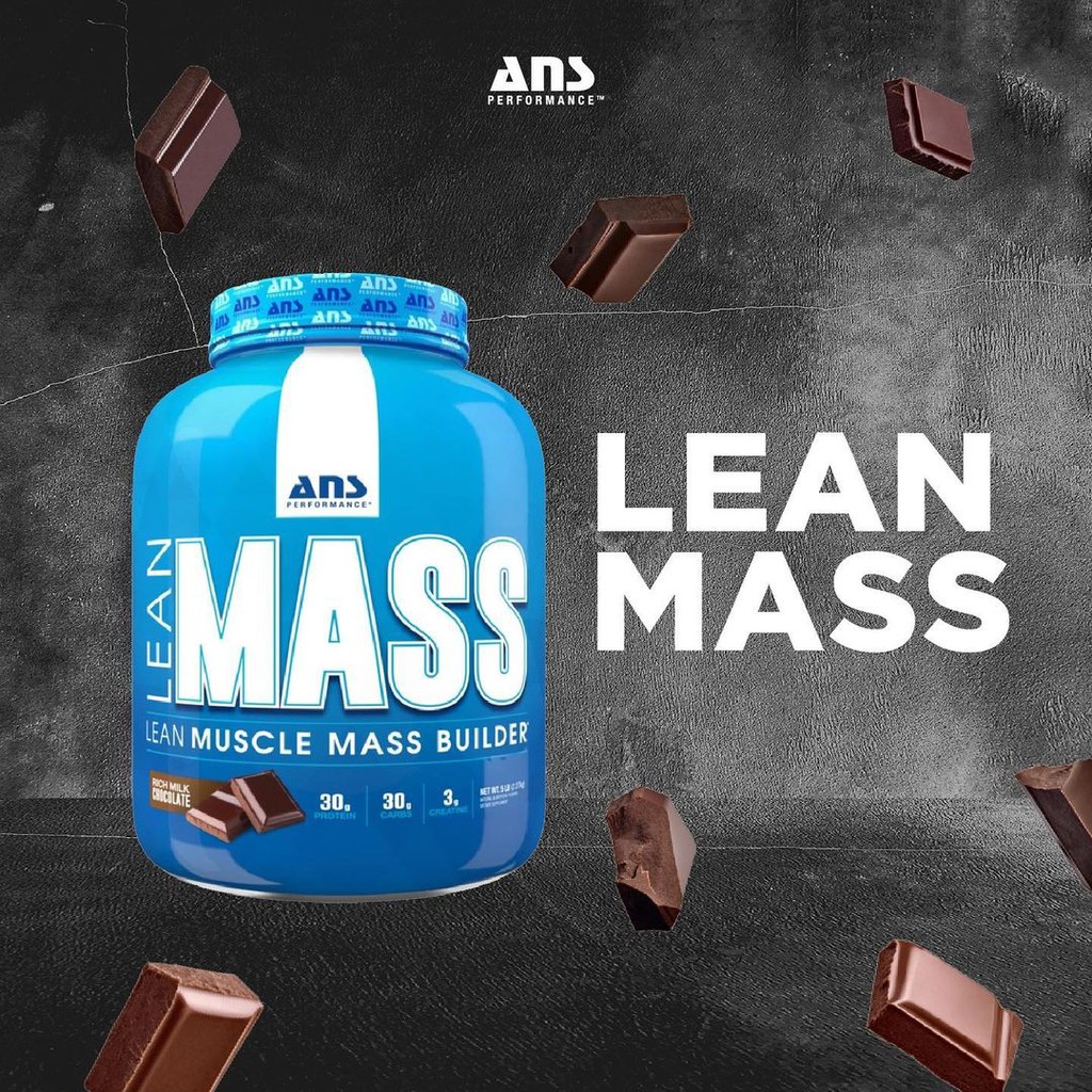 Image of ANS Performance Lean Mass 5 Lb Mass Gainer untuk Bulking Kering 30 gr Protein 30 gr Carbohidrat #4