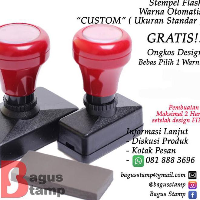 

Stempel Warna Otomatis Flash Custom ( Ukuran Standar )