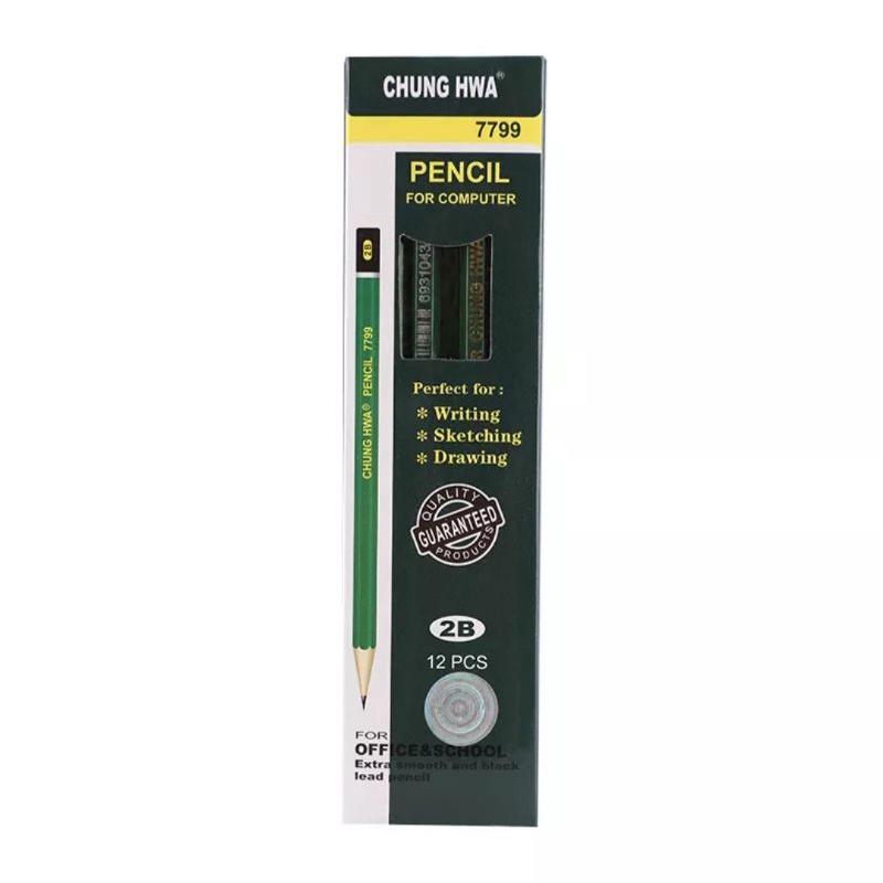 

(Jual Satuan) Pensil 2B Chung Hwa 7799 Hijau 100% ORIGINAL