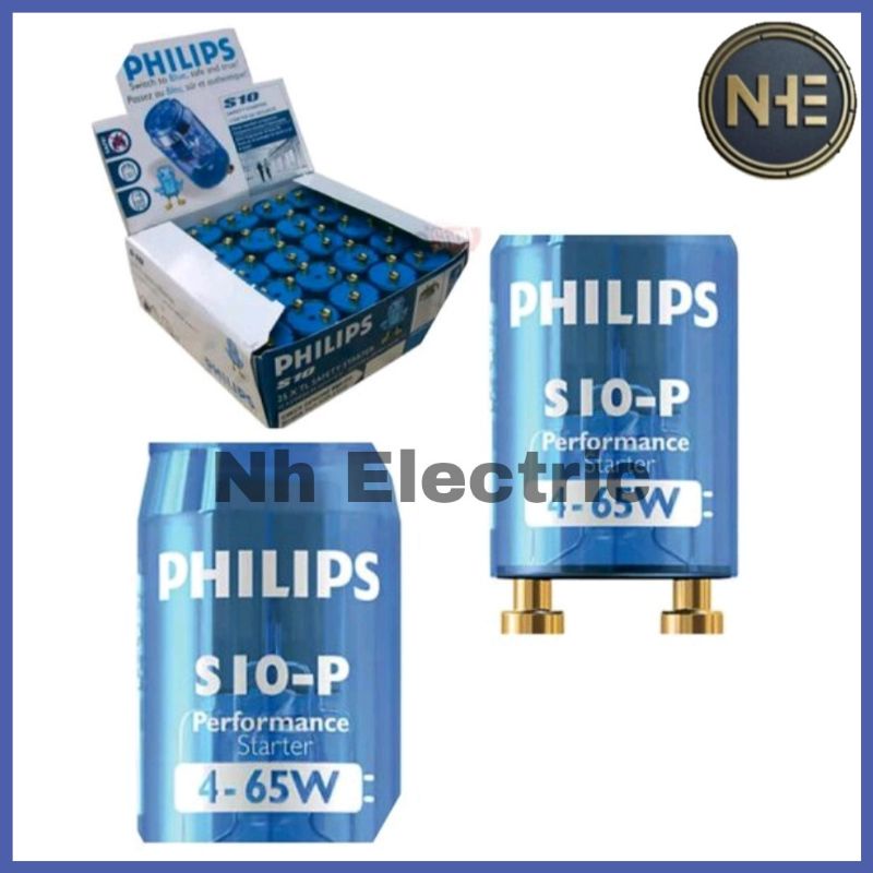 Starter Lampu Philips TL/Neon S10-P - Starter - Starter S.10 Philips - Starter Neon 4-65W Watt S10P S 10
