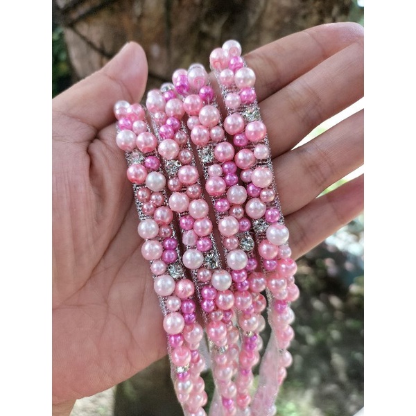 Mutiara Rangkai / Payet Jahit harga untuk panjang 40cm