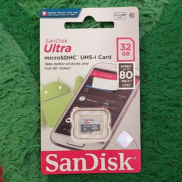 Memori card 32gb sandisk