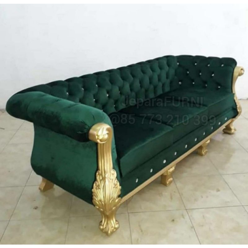 Promo Sofa terbaru chaster field Kayu jati jepara kokoh