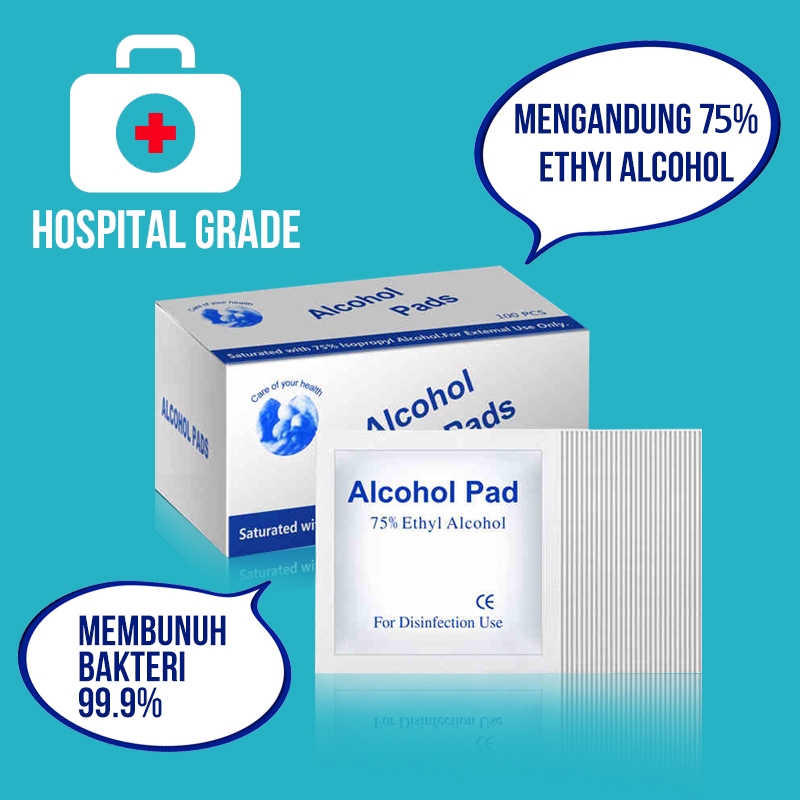 [READY] Alcohol pad Hand Surface Disinfectan/Medical Wipes