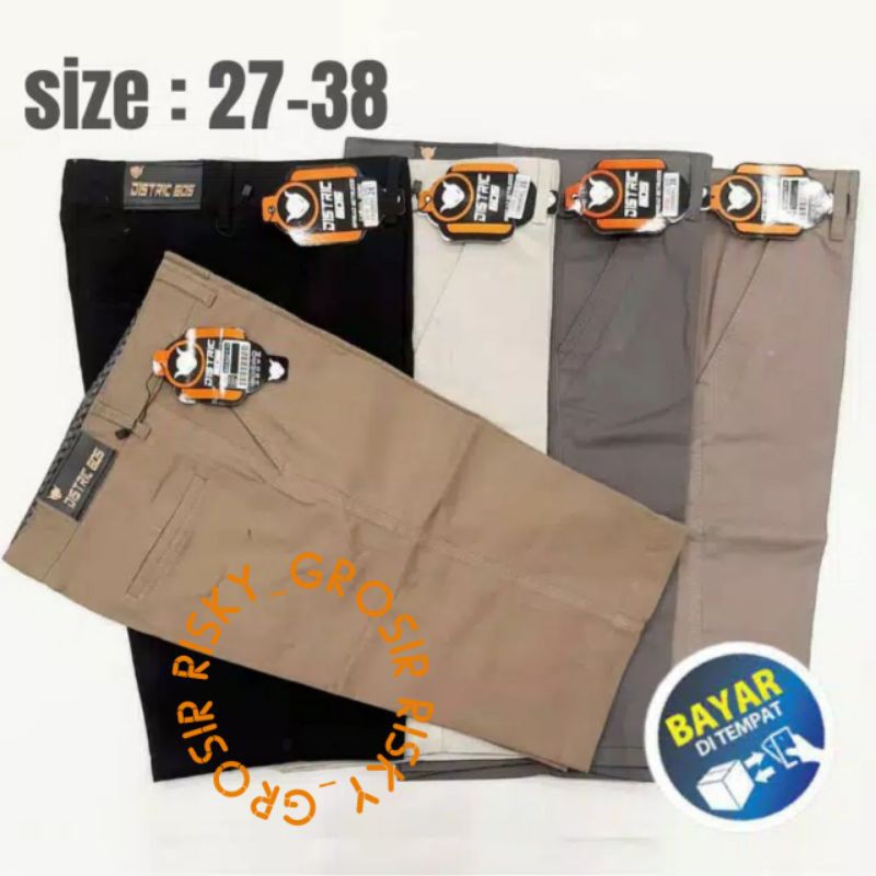 Celana Pendek Pria Chino Distro Size 27-38