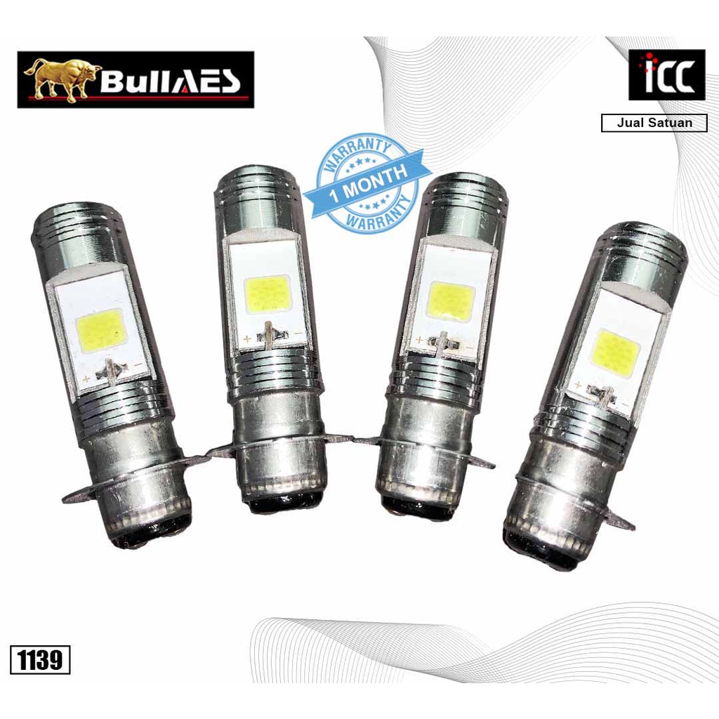 Bohlam LED H6 Cob 2 Mata LED Ac Dd Merk ICC