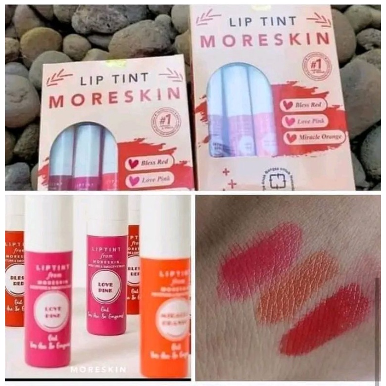 MORESKIN LIPTINT ISI 3 PCS ORIGINAL NASA- LIPTINT MORESKIN NASA TERBARU