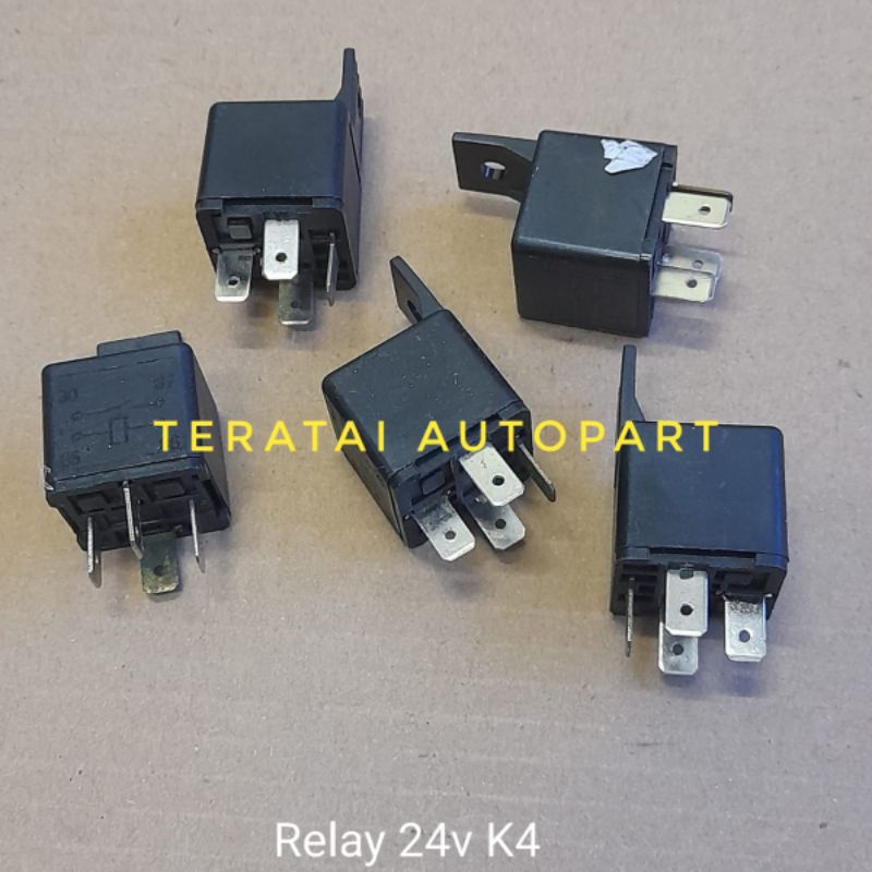 Relay Lampu 24V Volt Kaki 4 Universal