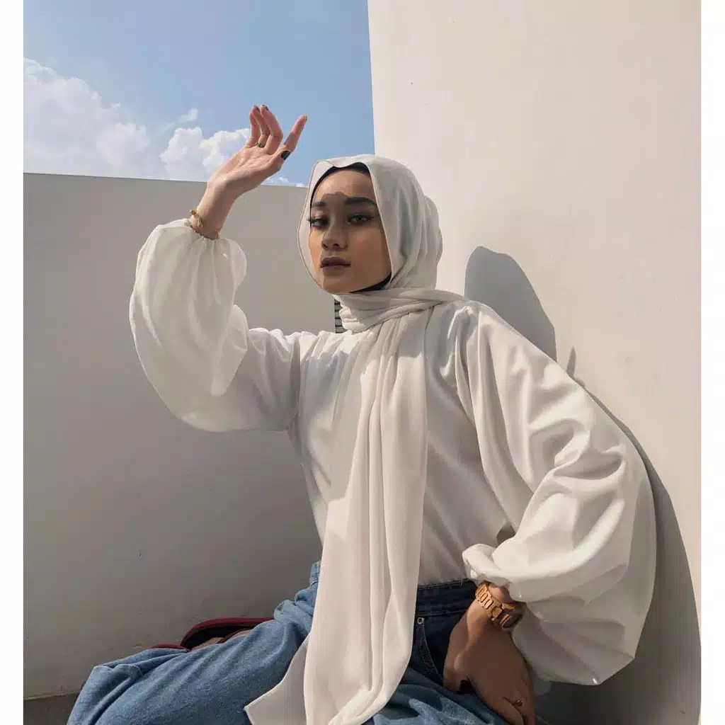 LUNE ATASAN BLOUSE/lucy lucya top blouse/Grosir baju murah Fashion wanita muslim lune balon