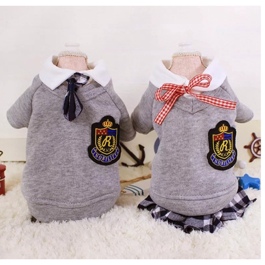 PET CLOTHES SERAGAM SEKOLAH baju hewan motif uniform kostum anjing