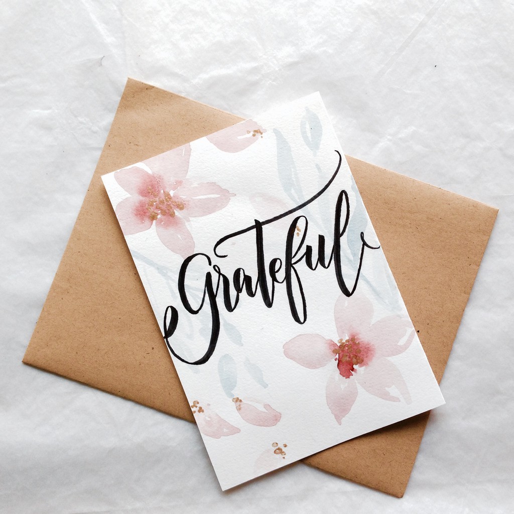 

Copper and Blue Flower Cards