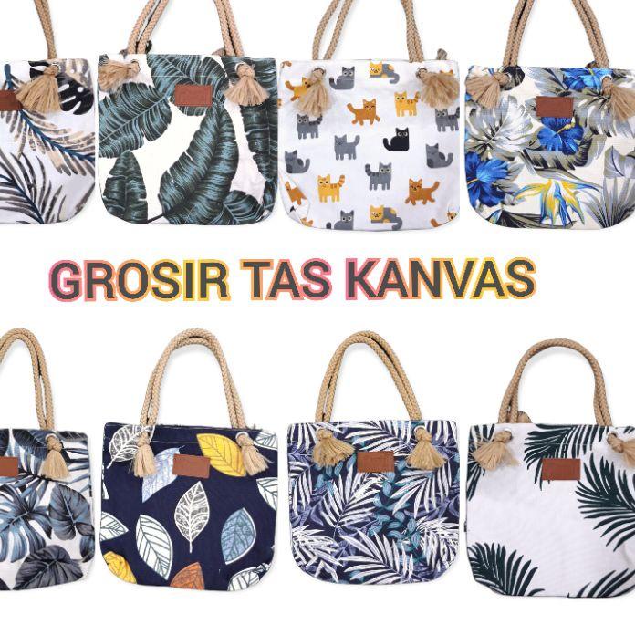 TAS KANVAS // TAS WANITA // TAS JOGJA // OLEH OLEH MALIOBORO JOGJA //  TAS MURAH // TOTEBAG MURAH //
