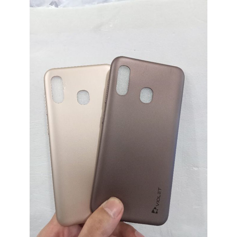 BABY SKIN ULTRA THIN CASING SOFTCASE VIOLET SAMSUNG A20 2019