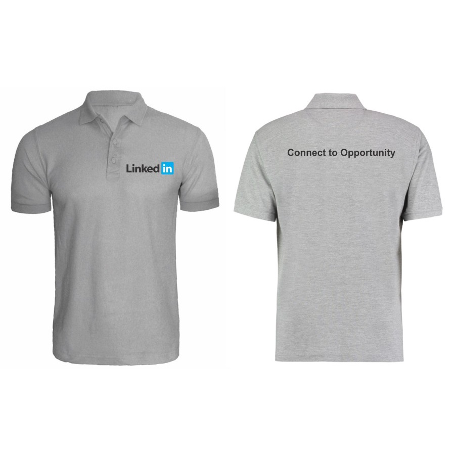 polo shirt linked in / baju kerah linkedin premium