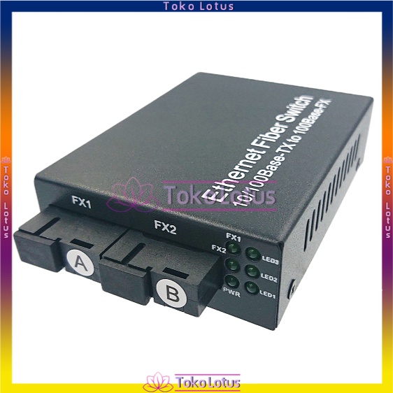 [Bisa Bayar Ditempat] MEDIA CONVERTER 2 FIBER 2 ETHERNET CM2F2E 2F2E-ConverterSaja / FULLSET