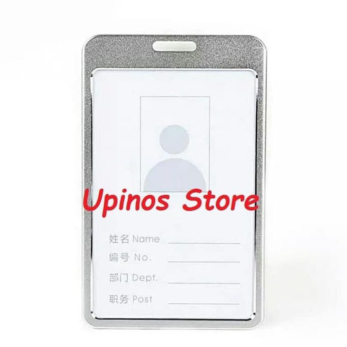 

ITERBATASl Exclusive Aluminium Alloy Metal Potrait ID Card Holder Lanyard - Perak ICQl