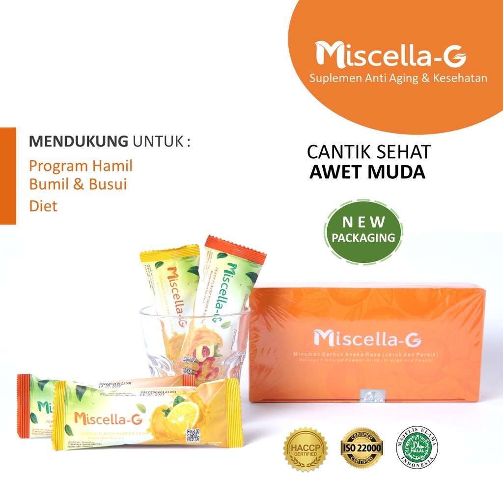 ORIGINAL MISCELLA-G Minuman Collagen L-Glutathione 1 Box