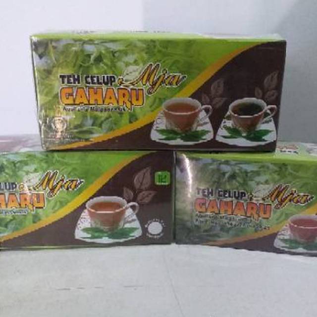 Teh Celup Gaharu Herbal Khas Kalimantan Asli MJA 100% per box