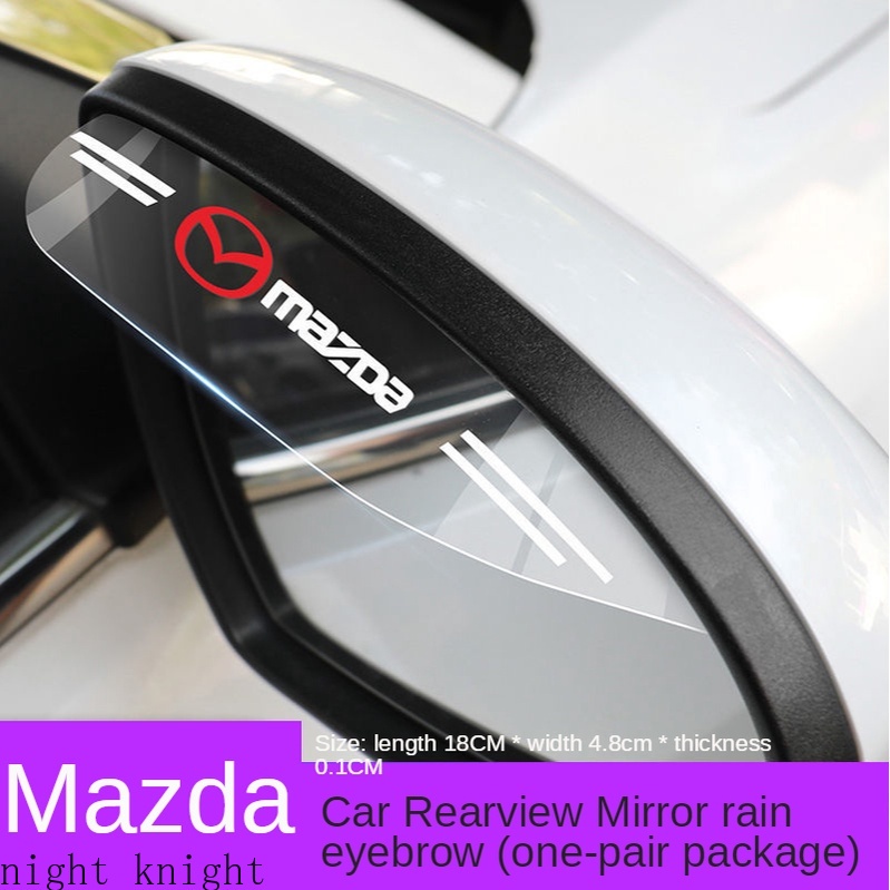 For MAZDA Kaca Spion Samping Mobil Rain Visor Alis Terlihat Sun Shade Snow Guard Weather Shield Cover Auto Accessories