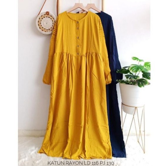 Gamis katun rayon ld 116 cm