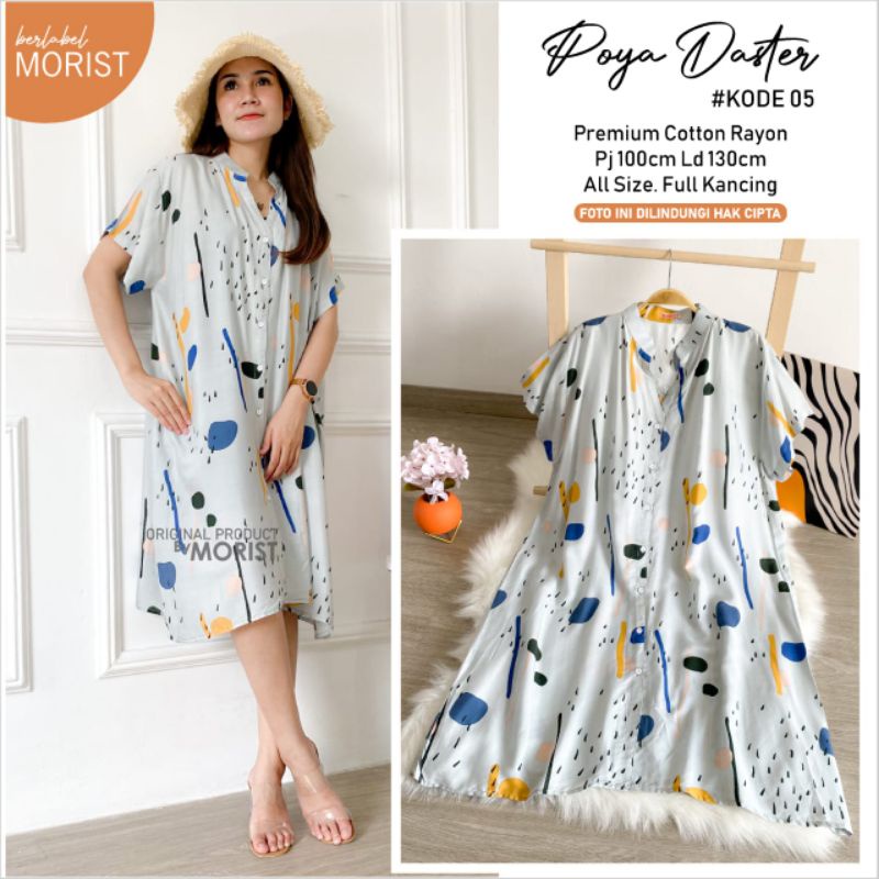 LD 130 DASTER JUMBO MOTIF ADEM NYAMAN DIPAKAI POYA DASTER RAYON PREMIUM PJ 100 CM ORI MORIST FULL KA