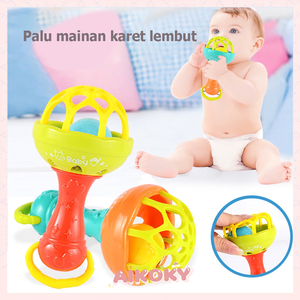 Aikoky kerincingan mainan bayi mainan bayi 3 bulan/ rattle bayi