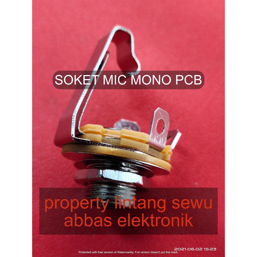 SOKET MIC AKAI MONO PCB 3 TUMPUK