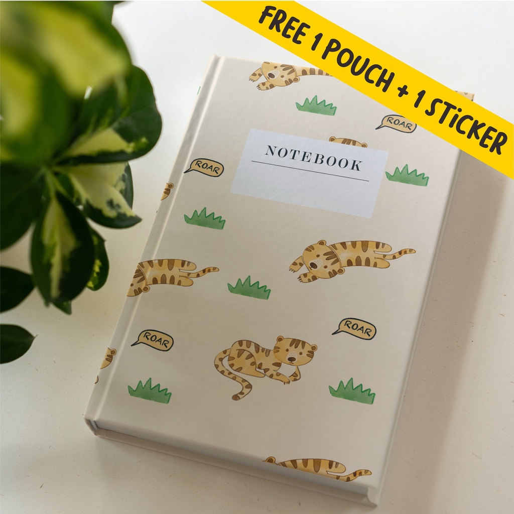 

Buku Catatan Notebook Diary Planner Journal Agenda, Polos dan Dotted Roar